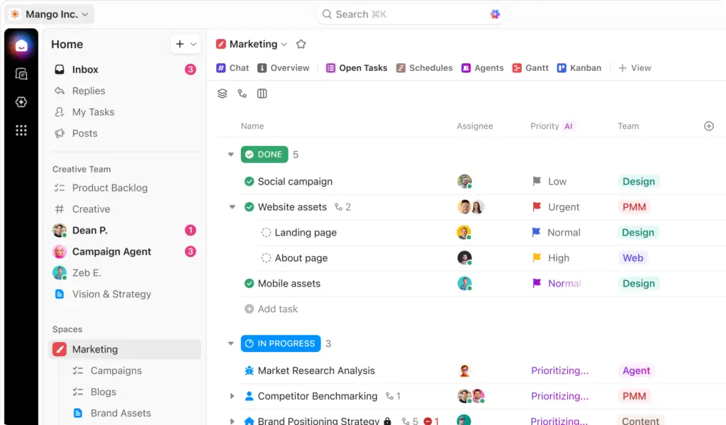 ClickUp vs. Trello